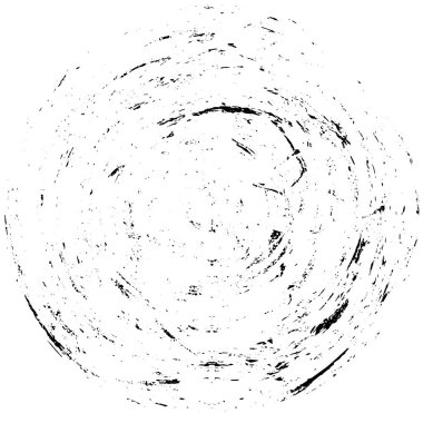 Grunge Yuvarlak Elementi. Yaratıcı Grafik Tasarımı İçin Soyut Çember Boyama. Tehlike Doku Arkaplanı. Bir Kaleydoskop 'un geometrik elementlerine sahip bir halka biçiminde arkaplan