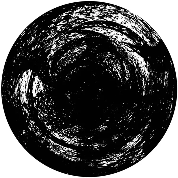 Grunge Element 创意平面设计中的抽象圆形绘画 困难的纹理背景 具有万花筒几何元件的圆环形状的背景 — 图库矢量图片