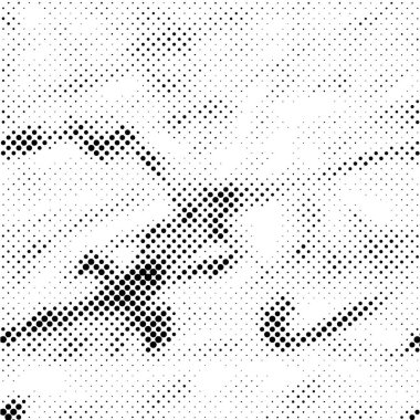 Siyah ve Beyaz Tek Renkli Tehlike Vektör Dokusunda Noktalar ve Gölgeler 