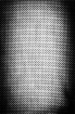Grunge yarım ton vektör arkaplan. Yarı ton vektör dokusunu belirler. Gradyan yarım ton, pop sanatında arka planda yer alır. Siyah ve beyaz desenli. Mürekkep Yazdırma Sıkıntısı Arkaplanı 