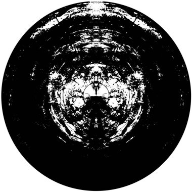 siyah ve beyaz simetrik duvar arkaplanı