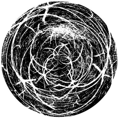 siyah beyaz alçı vektör illüstrasyonunu çatlatıyor