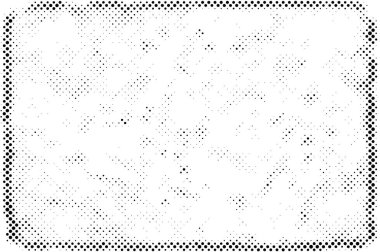 Grunge yarım ton vektör arkaplan. Yarı ton vektör dokusunu belirler. Gradyan yarım ton, pop sanatında arka planda yer alır. Siyah ve beyaz desenli. Mürekkep Yazdırma Sıkıntısı Arkaplanı 