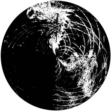 siyah ve beyaz yuvarlak arkaplan grunge dokusu