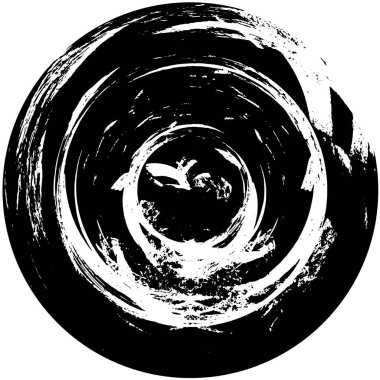 siyah ve beyaz yuvarlak arkaplan grunge dokusu