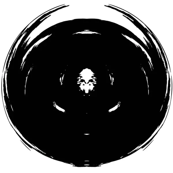 黒と白のグランジペイント表面ベクトルイラスト — ストックベクタ