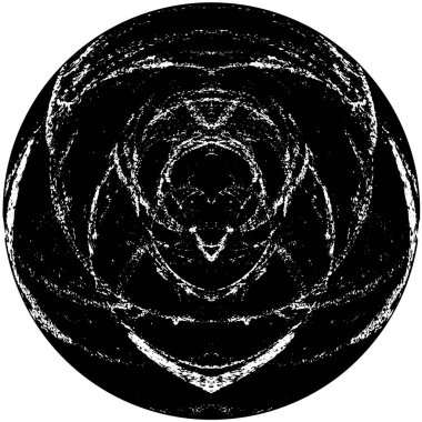 siyah ve beyaz yuvarlak arkaplan grunge dokusu