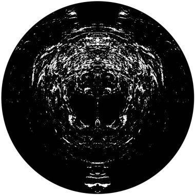 siyah ve beyaz yuvarlak arkaplan grunge dokusu