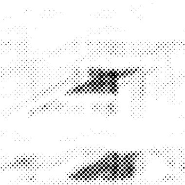 Siyah beyaz desenli, noktalı, sıkıntılı bir arka plan. soyut vektör illüstrasyonu.