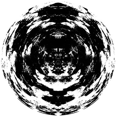 siyah ve beyaz yuvarlak arkaplan grunge dokusu