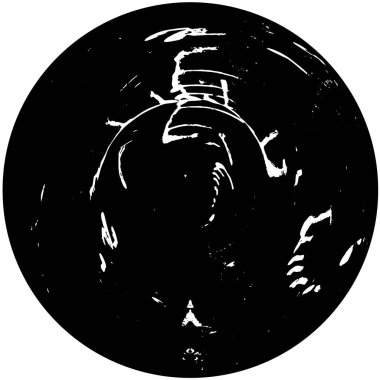 dağınık sıçramalar ve lekeler ile yuvarlak afiş arka planı, soyut duvar kağıdı