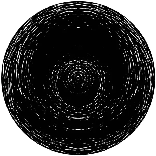 Zwart Wit Ronde Achtergrond Grunge Textuur — Stockvector