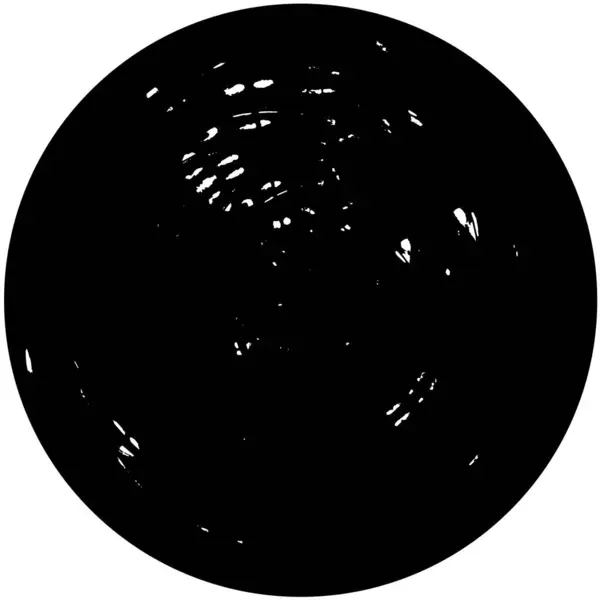 Schwarzer Und Weißer Runder Hintergrund Grunge Textur — Stockvektor
