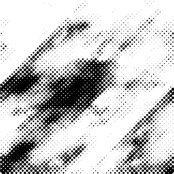 Абстрактний Фон Напівтонні Плями Грандж Текстури Чорно Біла Векторні Ілюстрації — стоковий вектор