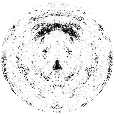 yuvarlak siyah beyaz monokrom yıpranmış arka plan 