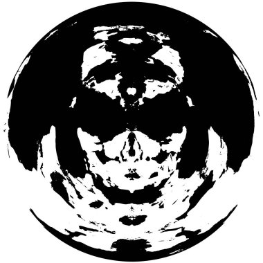 yuvarlak siyah beyaz monokrom yıpranmış arka plan 