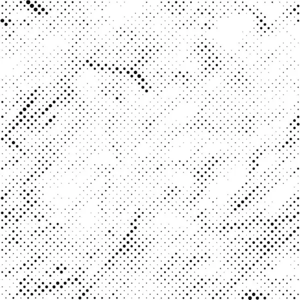 Черно Белый Полутоновый Рисунок Аннотация Ink Print Background Точки Grunge — стоковый вектор