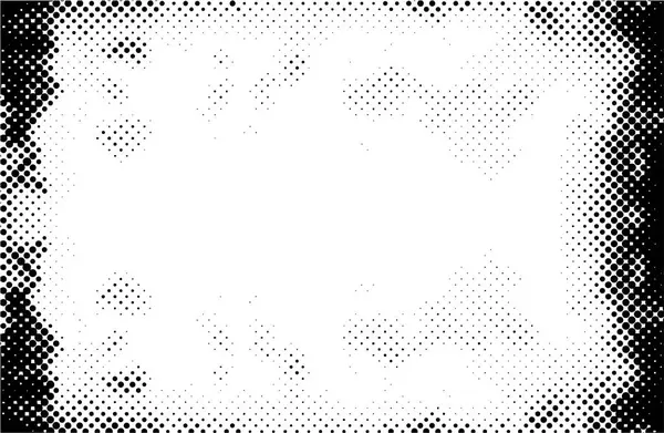 Анотація Гранжевої Сітки Поляка Точковий Напівтоновий Візерунок Тла Плямиста Векторна — стоковий вектор