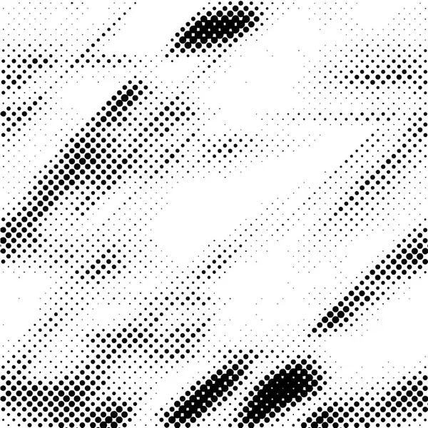 Zwart Wit Halftoon Patroon Abstracte Inkt Afdrukken Achtergrond Dots Grunge — Stockvector