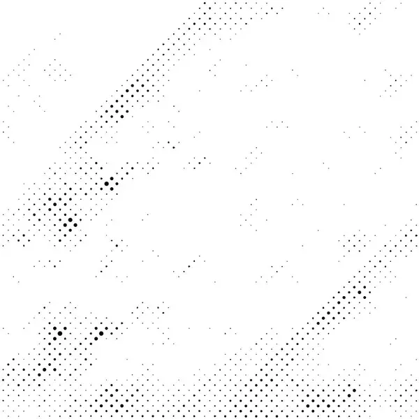 黒と白のハロフトーンパターン 抽象的なインクプリント背景 ドットグラウンジテクスチャ ベクトルイラスト — ストックベクタ