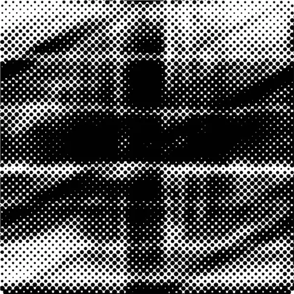 Abstracte Zwart Wit Monochrome Grunge Overlay Textuur — Stockvector