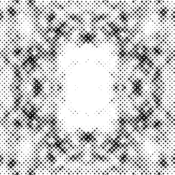Abstrait Fond Texture Grunge Monochrome Avec Des Points Illustration Vectorielle — Image vectorielle