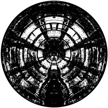 soyut yuvarlak şekil siyah ve beyaz desenli arkaplan