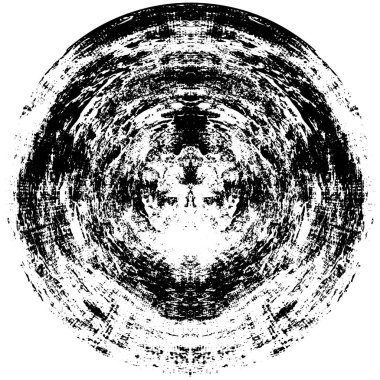 Grunge vektör arka planı. Yuvarlak şekil