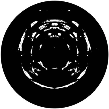 Grunge vektör arka planı. Yuvarlak şekil