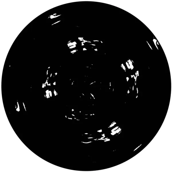 Abstrakte Runde Form Achromatisch Strukturiert Hintergrund — Stockvektor