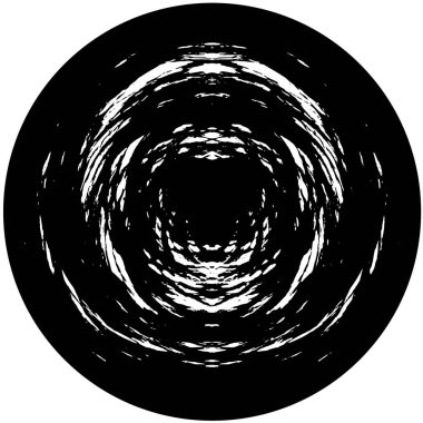 yuvarlak siyah beyaz monokrom yıpranmış arka plan 