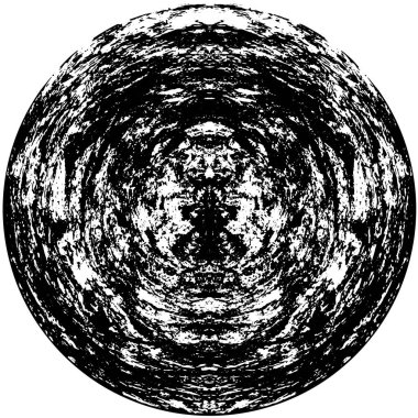 soyut yuvarlak siyah beyaz kabataslak doku, vektör çizimi