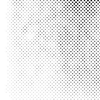 Siyah ve beyaz yarım ton vektör dokusu. Tehlike mozaik deseni 