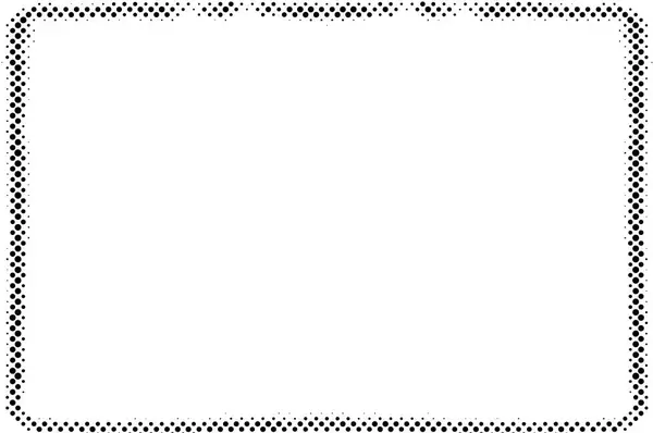 半色调圆形框架 圆形的矢量图解 点缀对白色背景的影响 几何图案 — 图库矢量图片