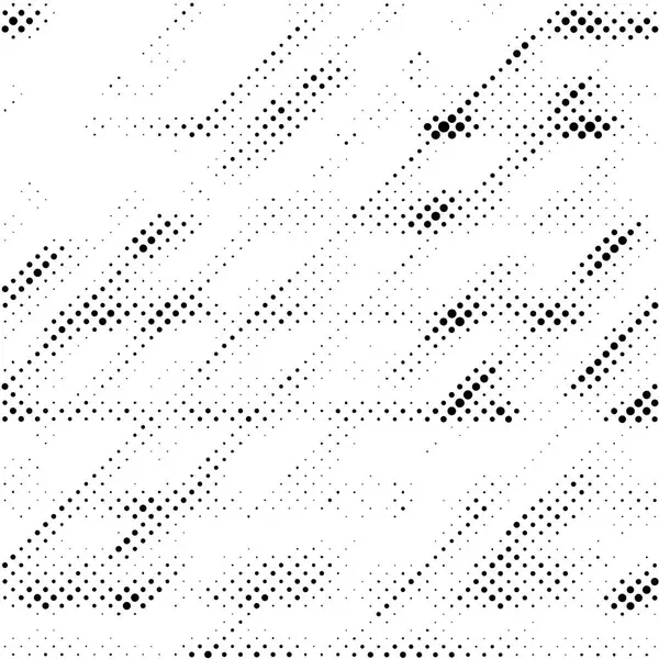 黒と白のハロフトーンパターン インクプリント背景 ドットグラウンジテクスチャ ベクトルイラスト — ストックベクタ