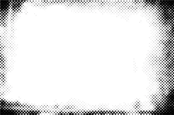 Grunge Patroon Zwart Wit Textuur Vintage Monochrome Overlay Vectorillustratie — Stockvector