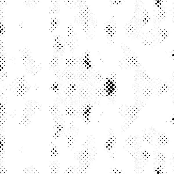 Абстрактний Монохромний Гранжевий Текстурний Фон Точками Векторні Ілюстрації — стоковий вектор