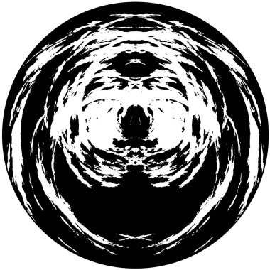 soyut grunge yuvarlak pul şablonu beyaz arkaplan, vektör illüstrasyonunda izole
