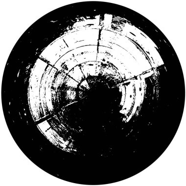soyut grunge yuvarlak pul şablonu beyaz arkaplan, vektör illüstrasyonunda izole