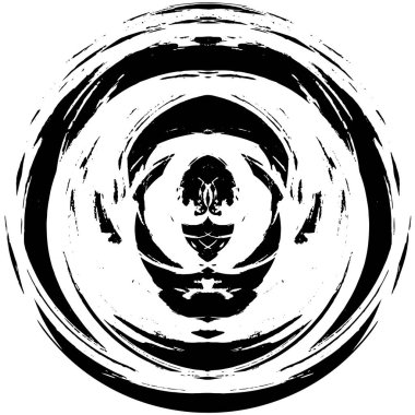 soyut grunge yuvarlak pul şablonu beyaz arkaplan, vektör illüstrasyonunda izole