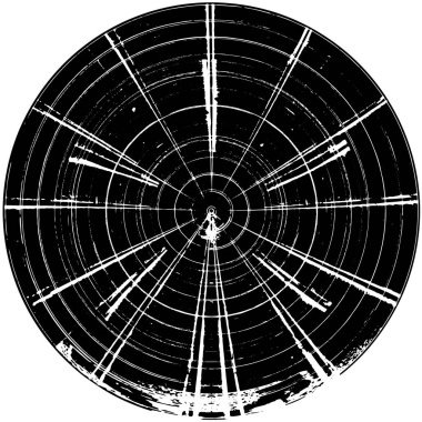 soyut grunge yuvarlak pul şablonu beyaz arkaplan, vektör illüstrasyonunda izole