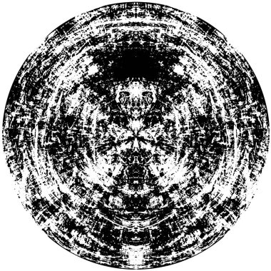 soyut grunge çember şablonu beyaz arkaplan, vektör illüstrasyon izole