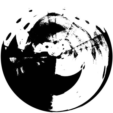 soyut grunge çember şablonu beyaz arkaplan, vektör illüstrasyon izole