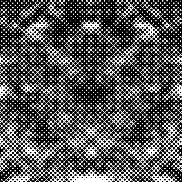 Grunge Patroon Zwart Wit Textuur Vintage Monochrome Overlay Vectorillustratie — Stockvector