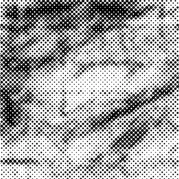 Гранж Паттерн Черно Белая Текстура Винтажное Монохромное Покрытие Векторная Иллюстрация — стоковый вектор