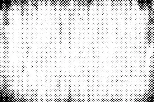 Abstract Grunge Grid Polka Dot Halve Toon Achtergrond Patroon Gespot — Stockvector