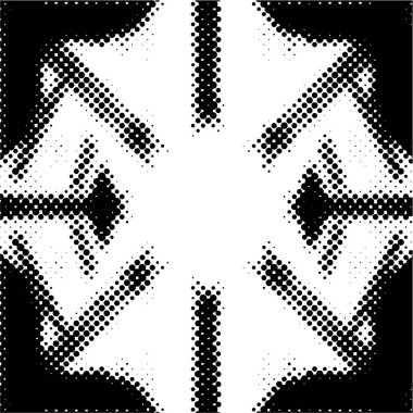 Noktalı soyut monokrom grunge desen arkaplanı, vektör illüstrasyonu