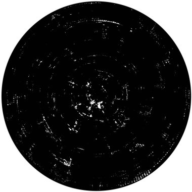 Beyaz arkaplanda soyut grunge daire damgası, vektör illüstrasyonu