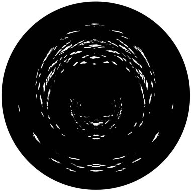 Beyaz arkaplanda grunge daire damgası, vektör illüstrasyonu