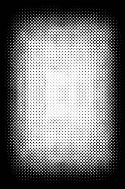 Soyut grunge ızgarası polka nokta yarım ton arkaplan deseni. Benekli vektör illüstrasyonu. Nokta deseni